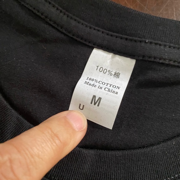 Black Short Sleeve Tee with Graphic Design - Picture 3 of 5